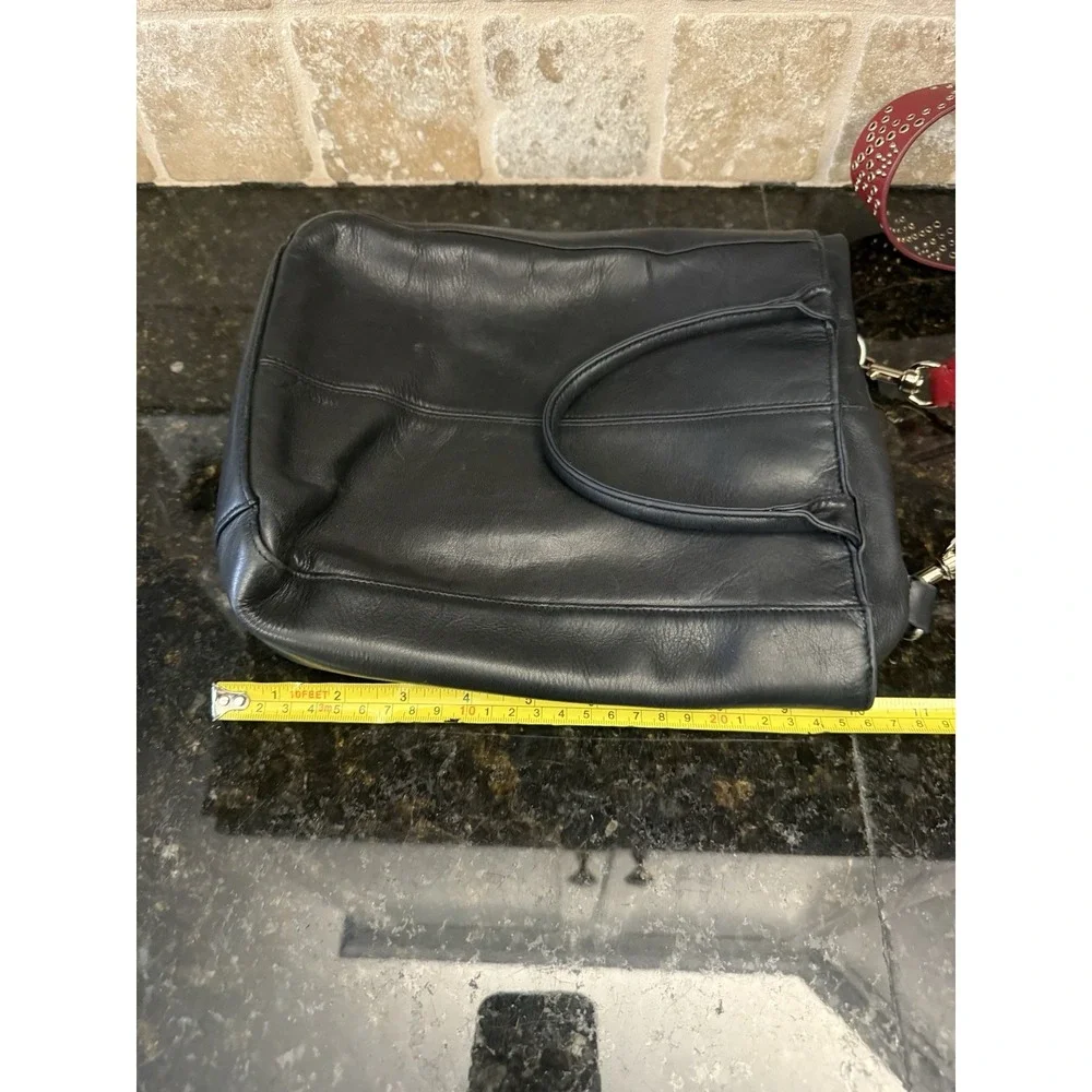 Hobo International Vintage Leather Tote Shoulder Bag‎ Black Crossbody
